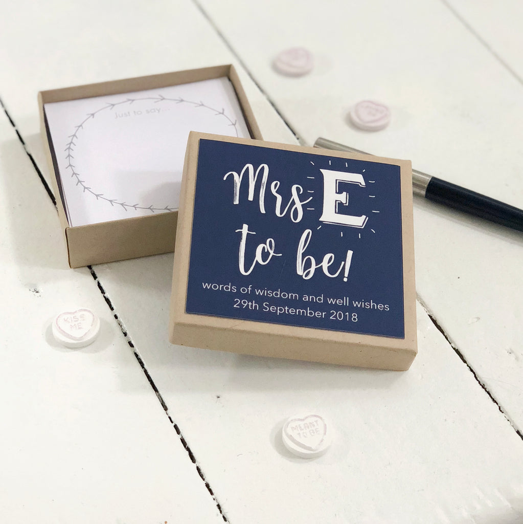 Personalised Soon To Be Hen Party Message Box