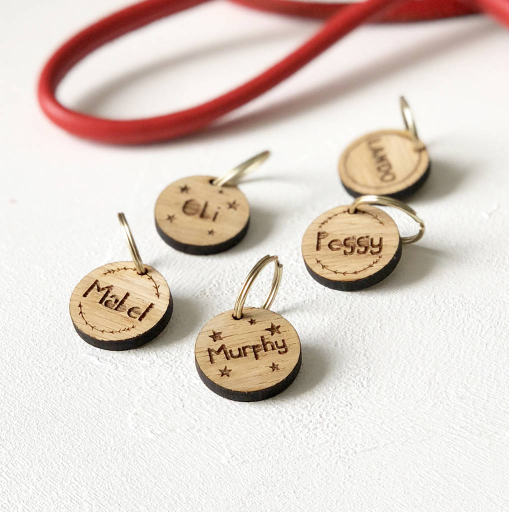 Personalised Wooden Pet Tag