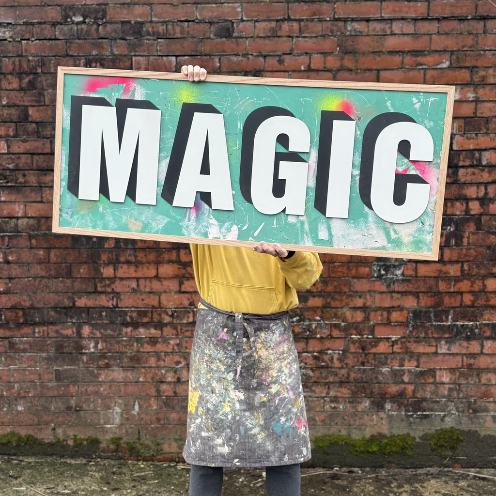 One-off Painted Backboard Signs – Modo Creative