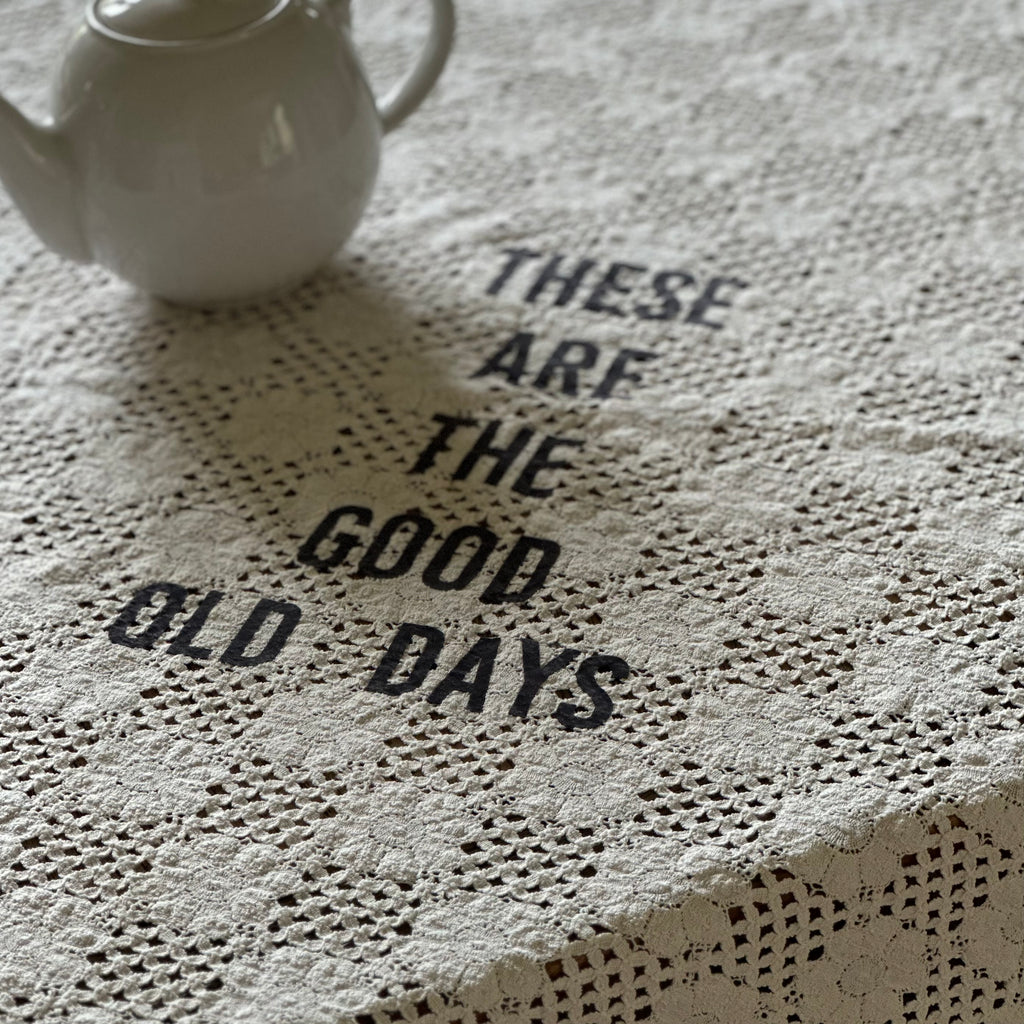 Good Old Days Cotton Lacy Tablecloth