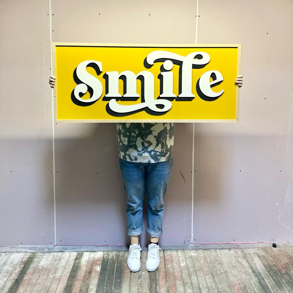 Getting Fancy Sign Bespoke Large Fancy Font Painted Wooden Sign By Modo Creative