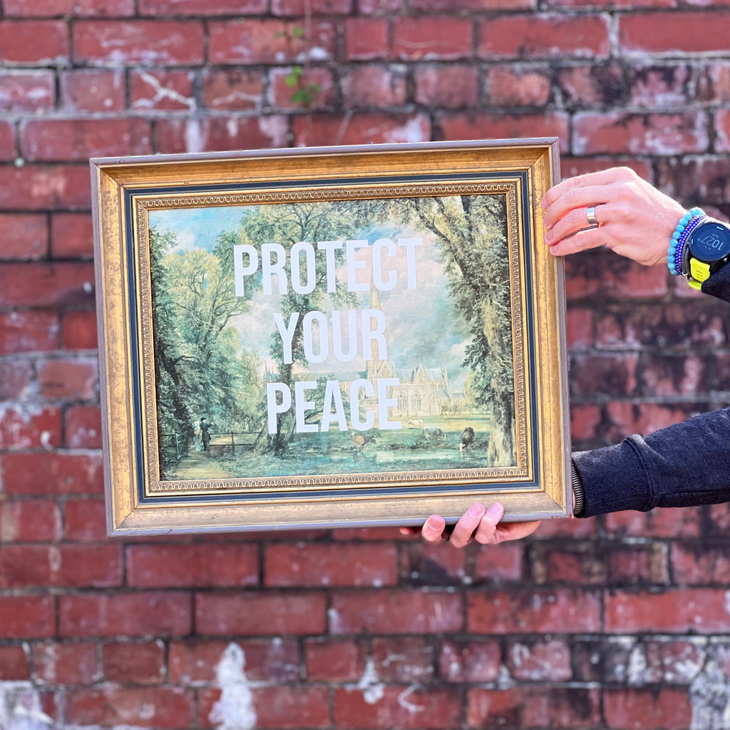 Protect Your Peace Framed Painting