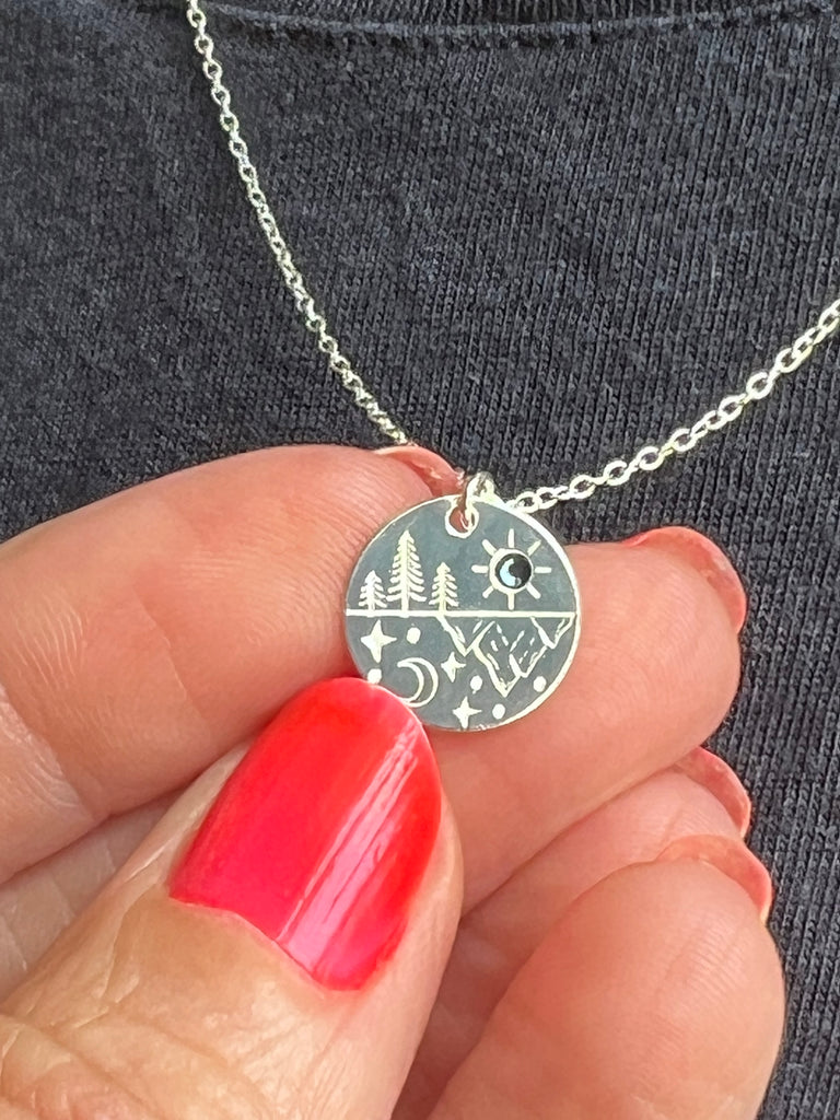 Sterling Silver Adventure Pendant Necklace