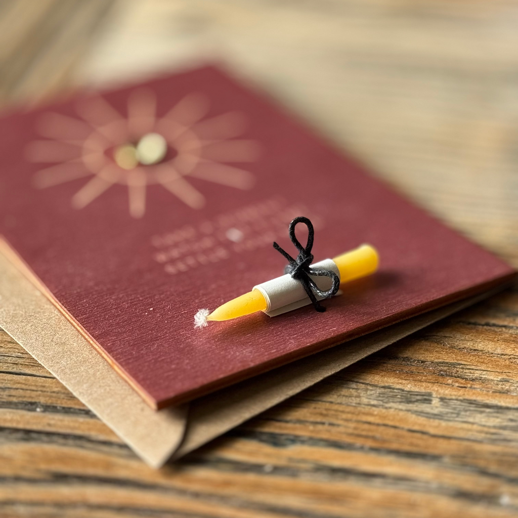 mindful wellness candle card by modo