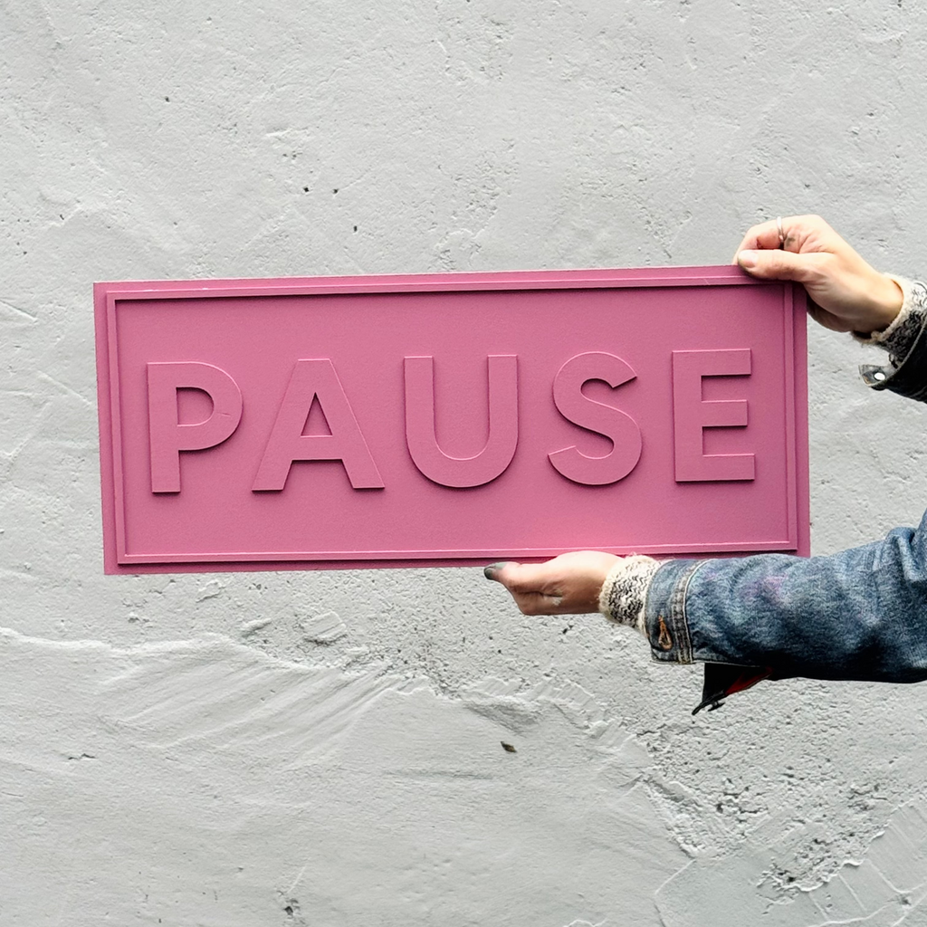 Colourblock One Word Or Quote Sign – Modo Creative