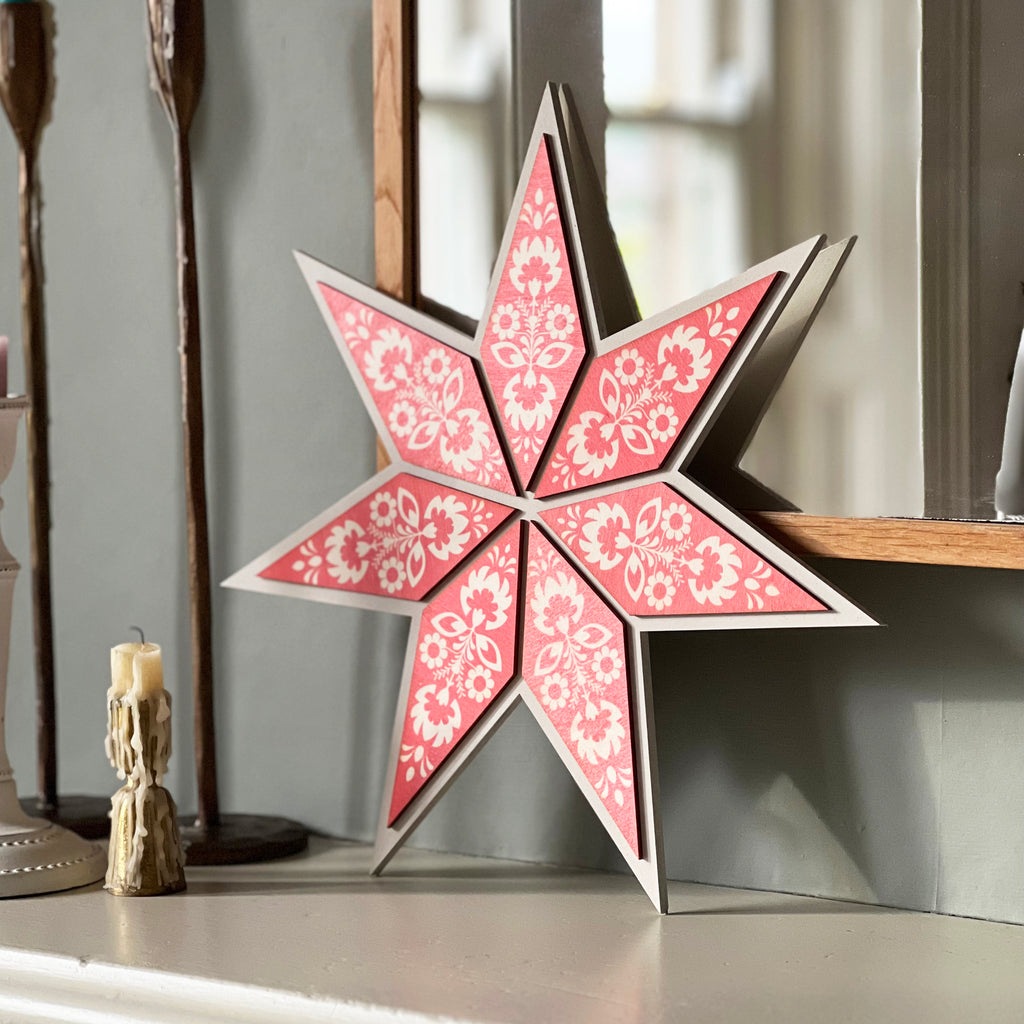 Decorative Wooden Hanging Star