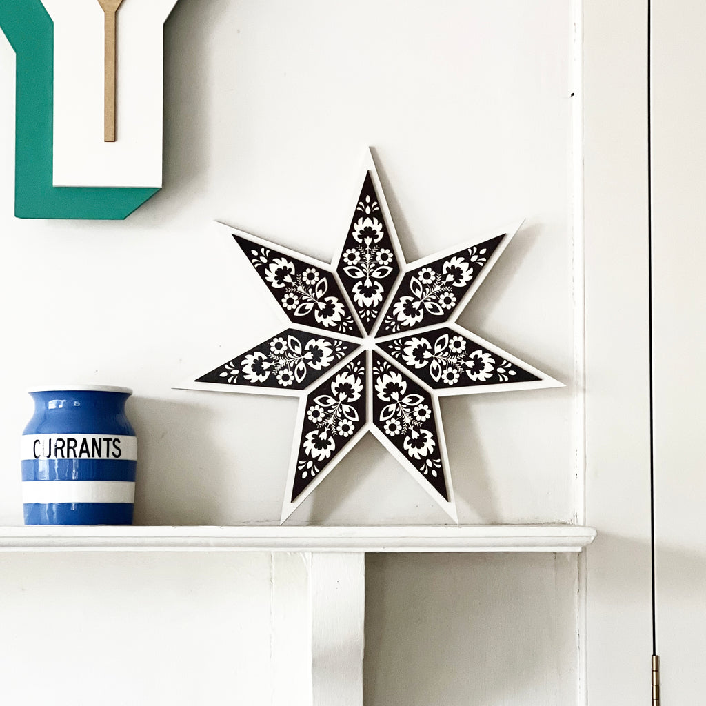 Decorative Wooden Hanging Star