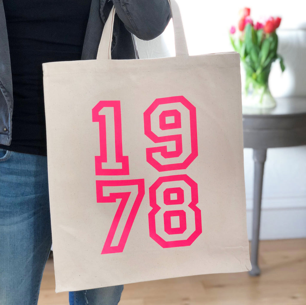 Personalised Birthday Year Tote Bag