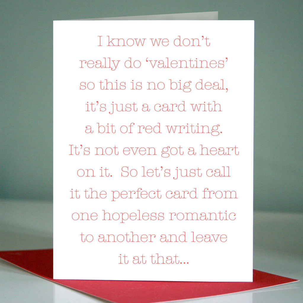 Hopeless Romantic Card