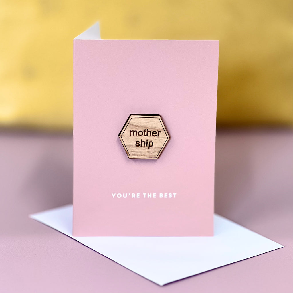 Mother Ship Mother's Day Badge Card