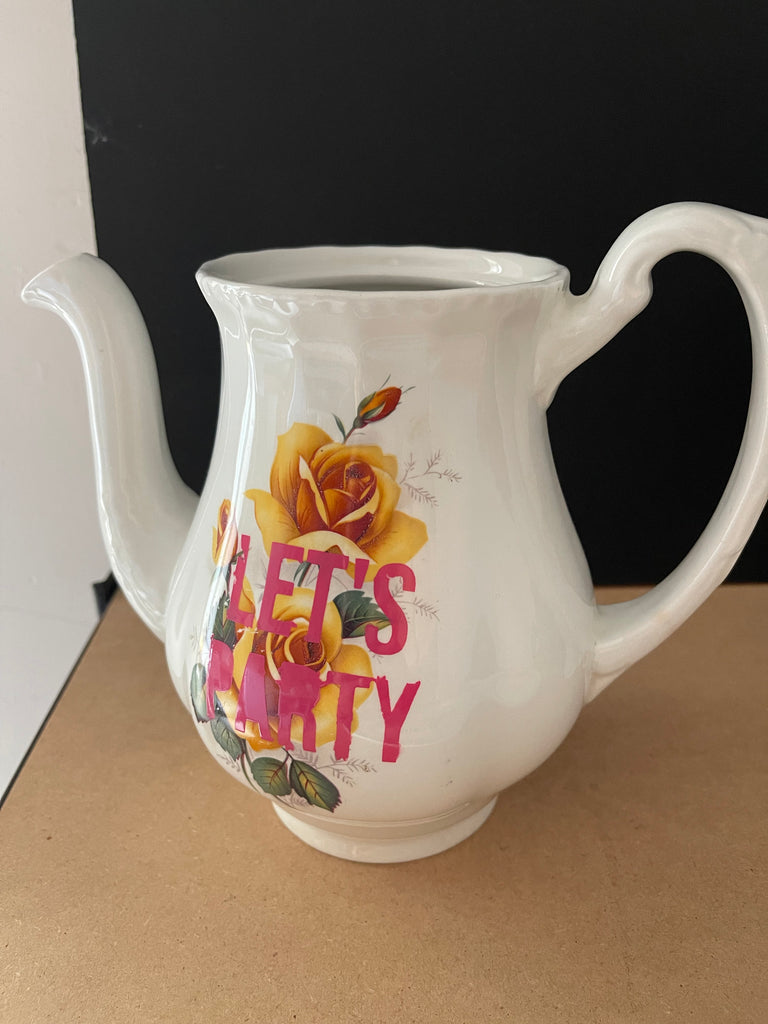 LET'S PARTY, Floral Tea Pot