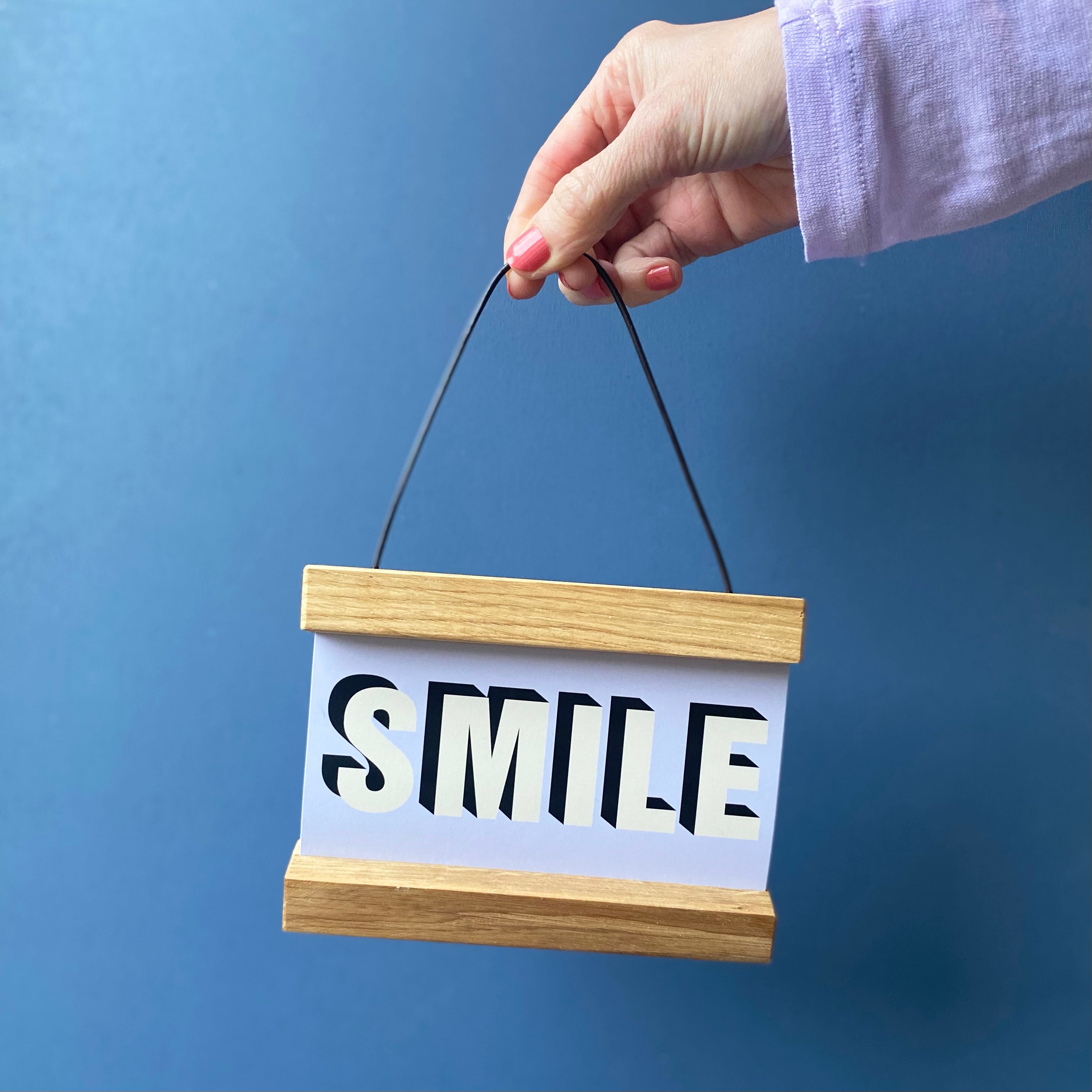 Pink Mini Word Mini Word Hanging Poster Print – Modo Creative