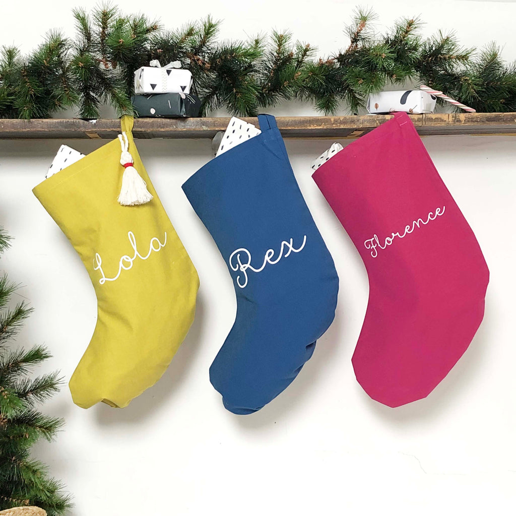 Merry And Bright Christmas Name Stockings