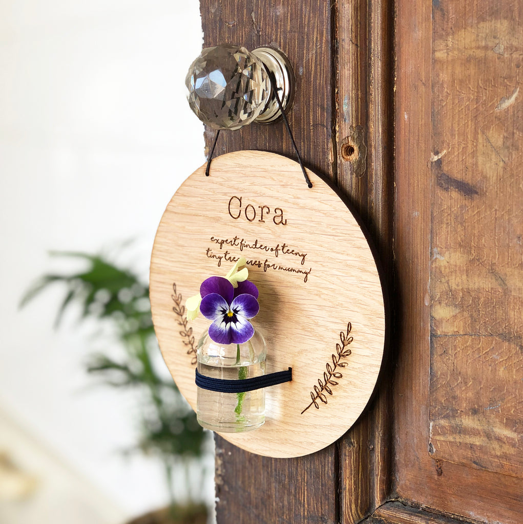 Personalised Tiny Treasures For Display Plaque