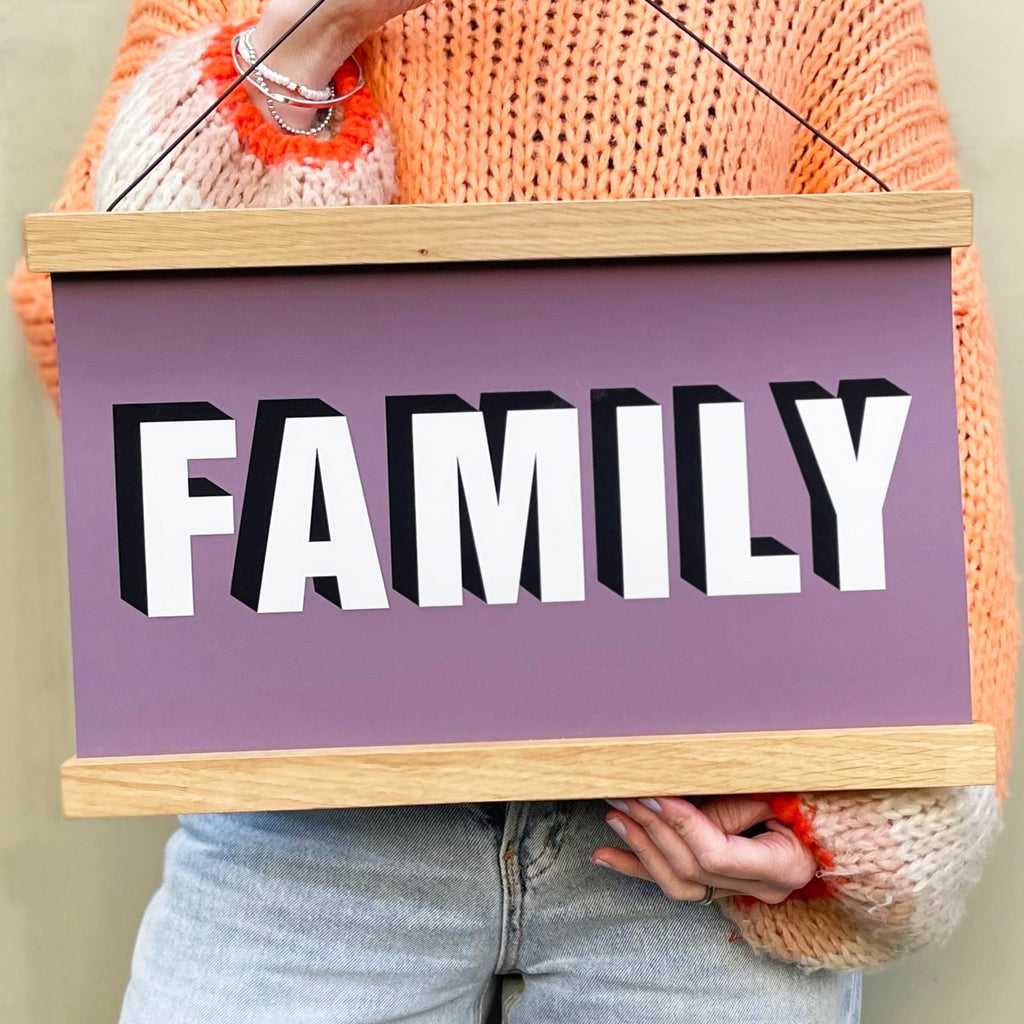 FAMILY Hanging Poster Print