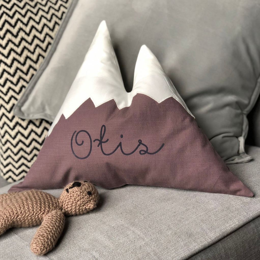 Personalised Mountain Name Cushion