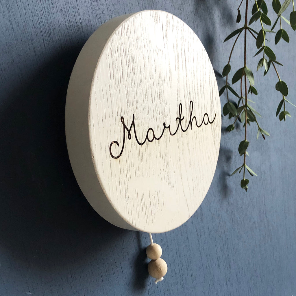 Wooden Musical Plaque Name Wall Hanging