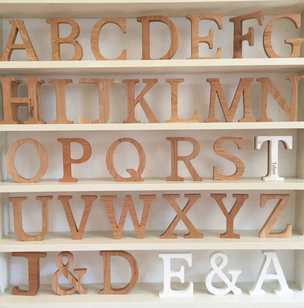 all selectable letters for engraving and the colour ways