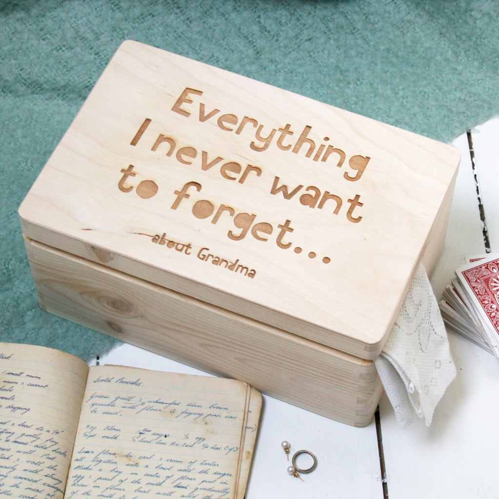 Personalised Wooden Keepsake Memory Box