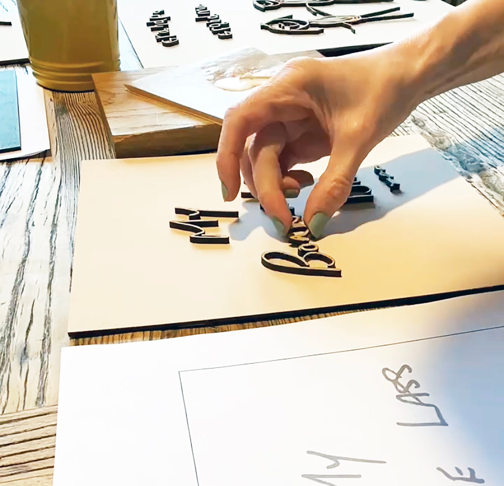 Sign Writing Pouncing Bespoke Hand Writing Signs – Modo Creative
