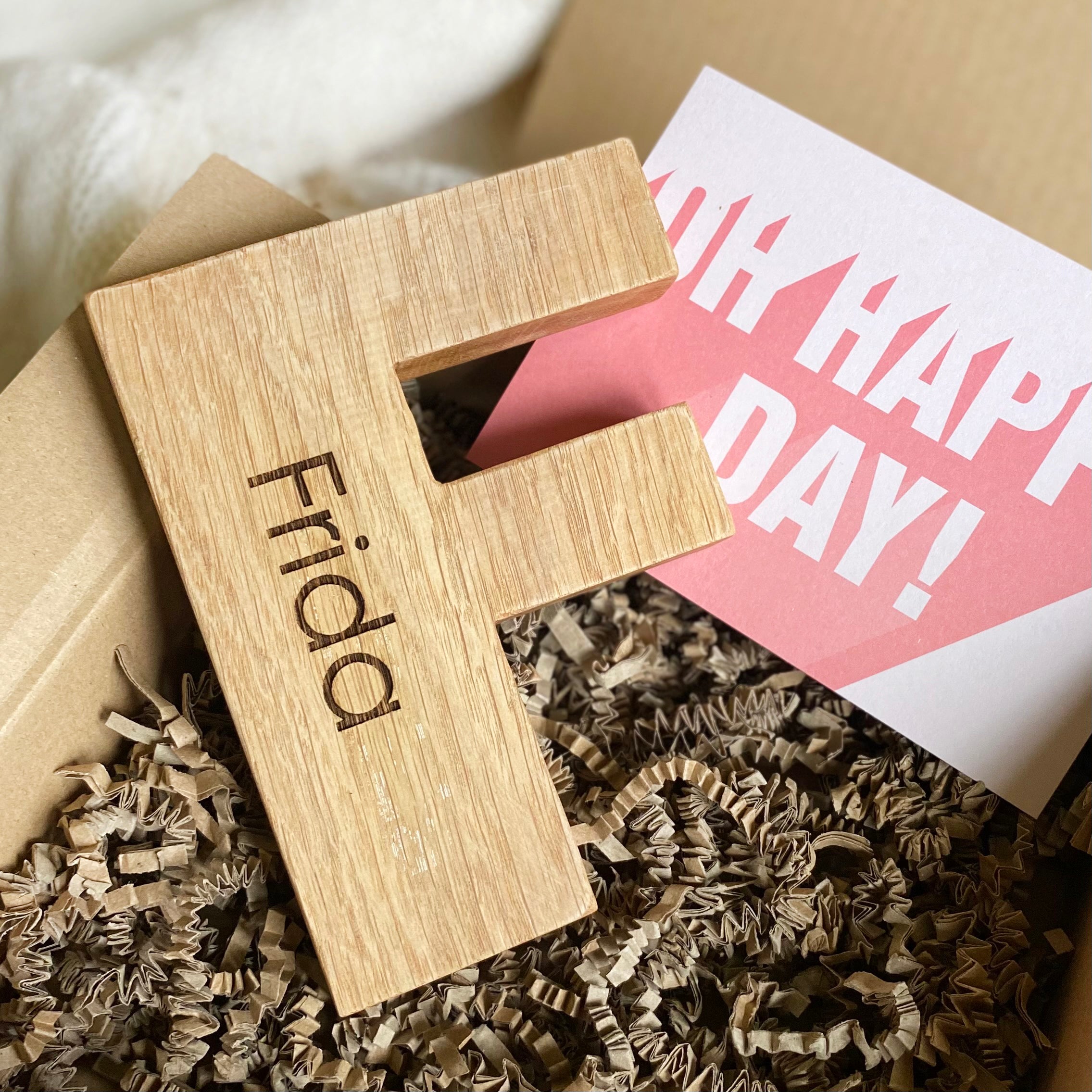 Modo Front Letters Oak Initial And Name Letter by Modo Creative