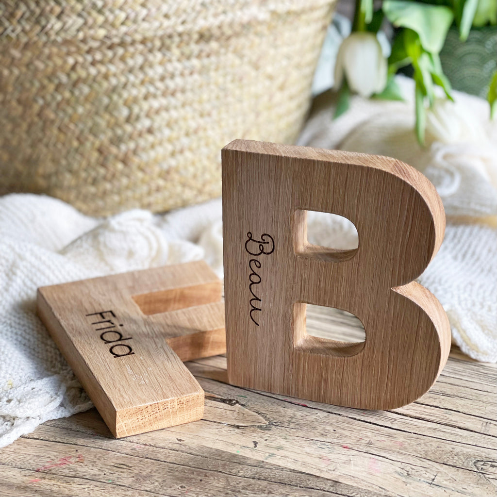 Modo Front Letters Wooden Oak Letters By Modo Creative