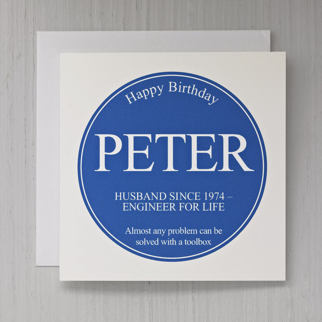 Personalised Heritage Plaque Card