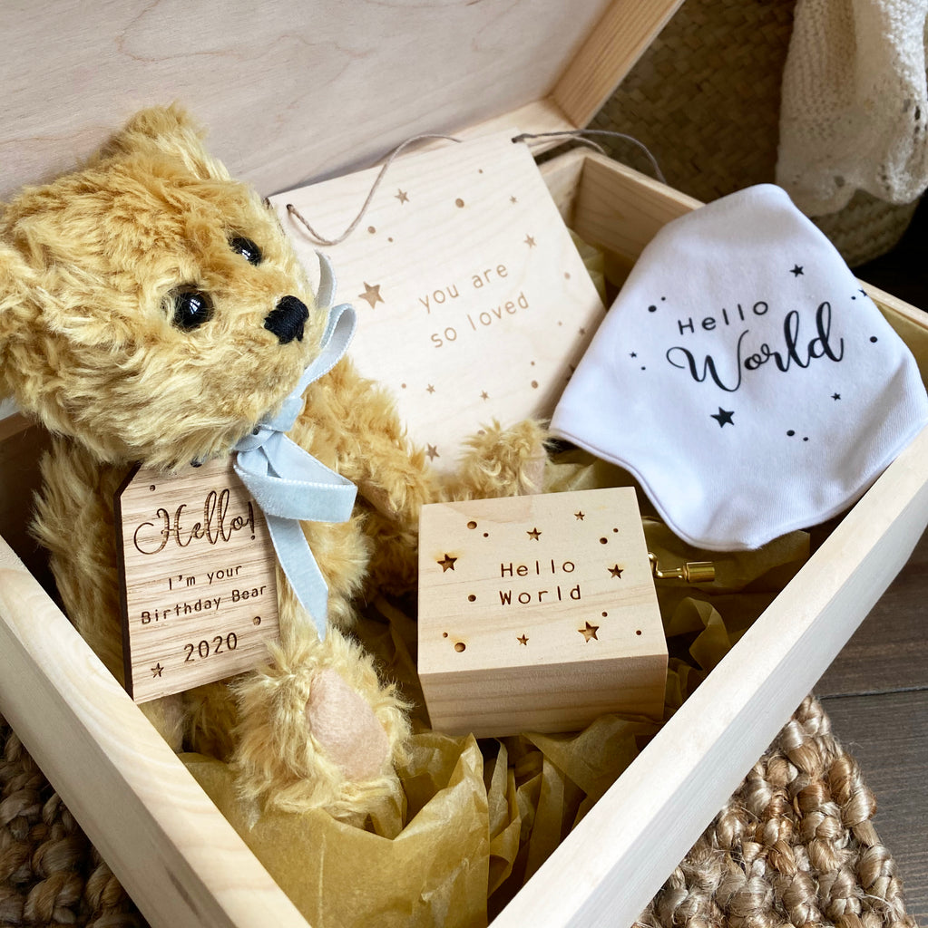 Personalised Starry Baby Gift Set