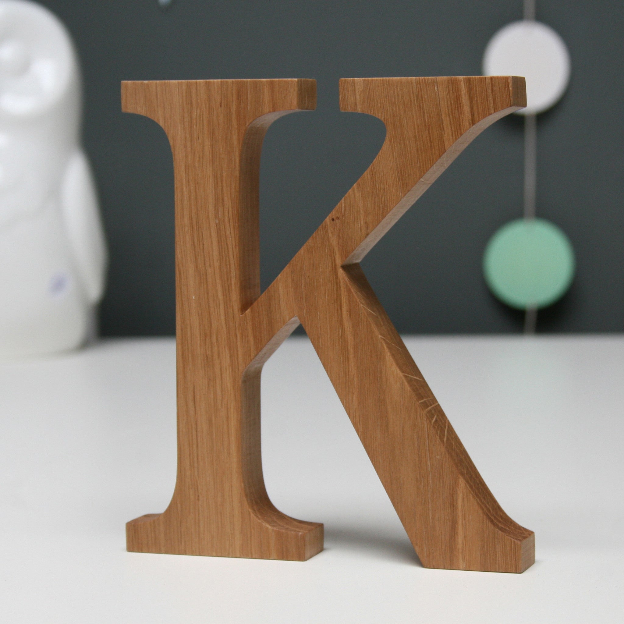 Modo Letters Personalised Christening Wood Letter by Modo Creative