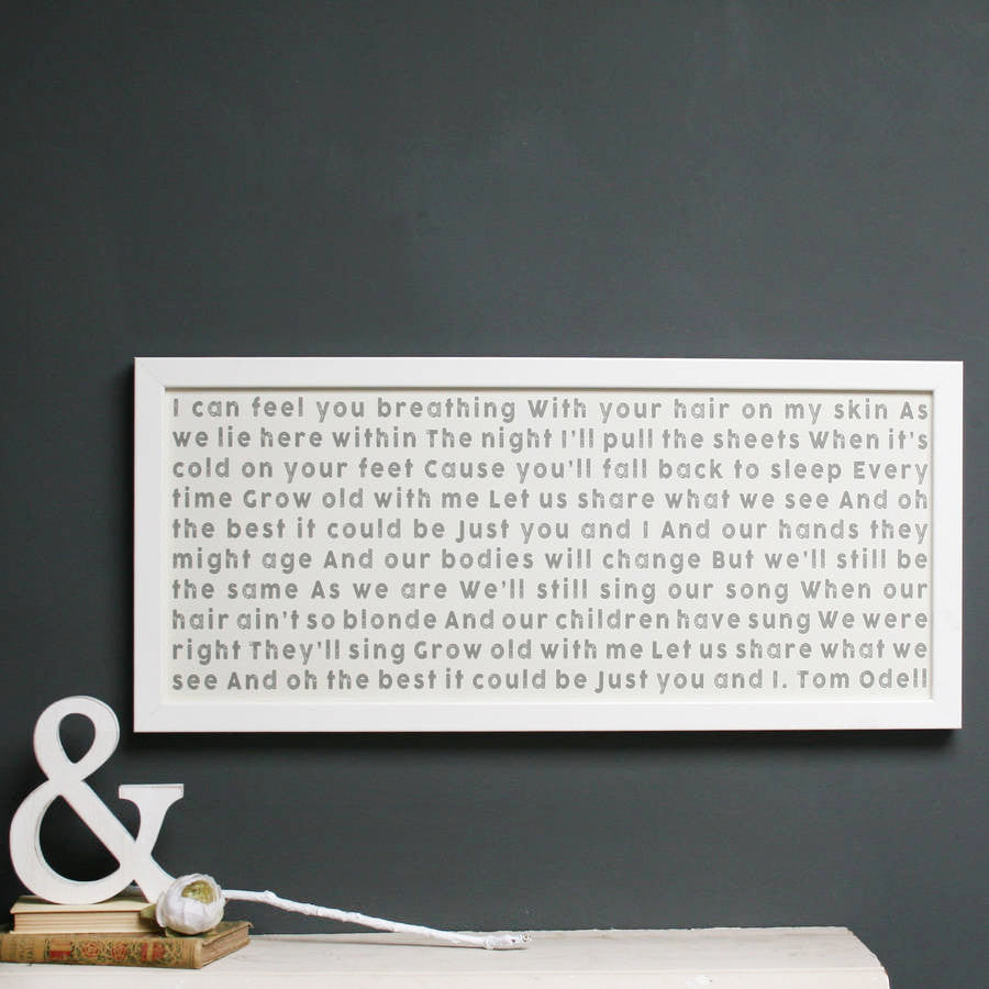 Personalised Favourite Song Print