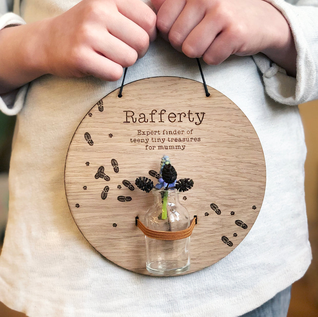Personalised Tiny Treasures For Display Plaque